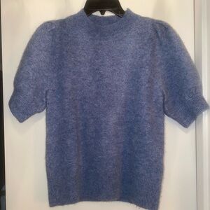 BANANA REPUBLIC Blue Wool Short Sleeve Sweater Top